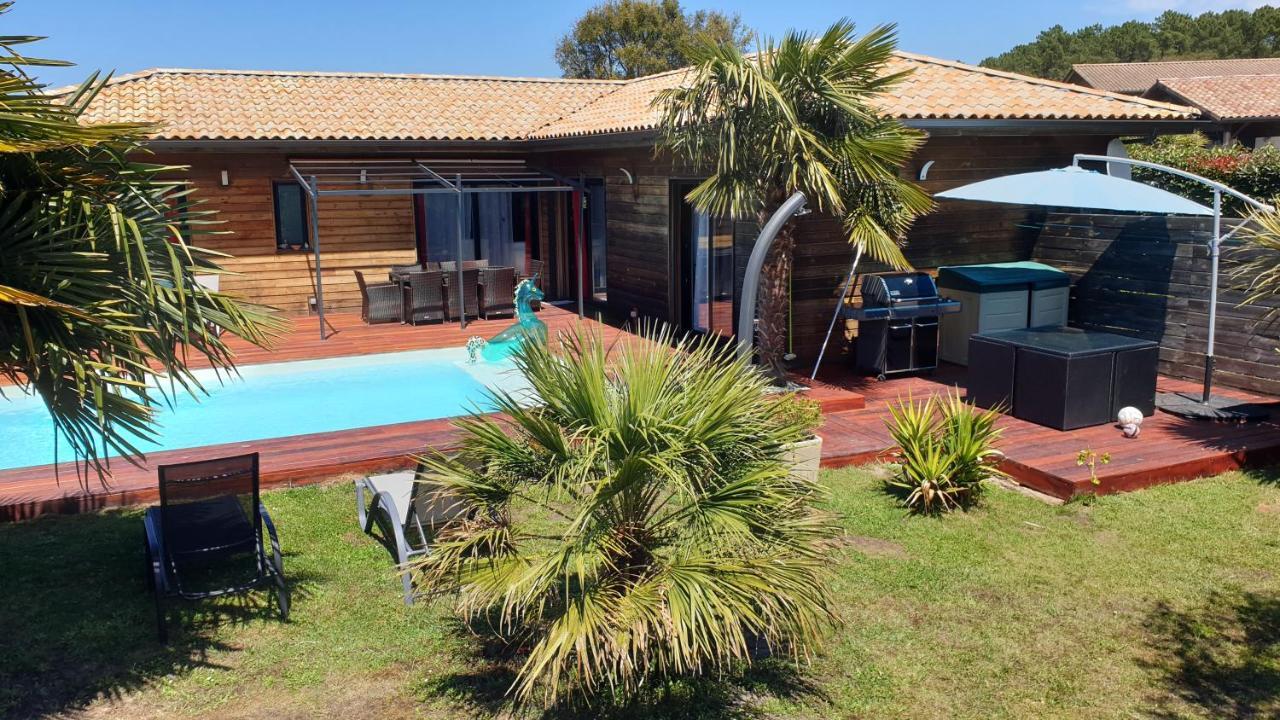 VILLA avec piscine chauffée Moliets-et-Maa Exterior foto