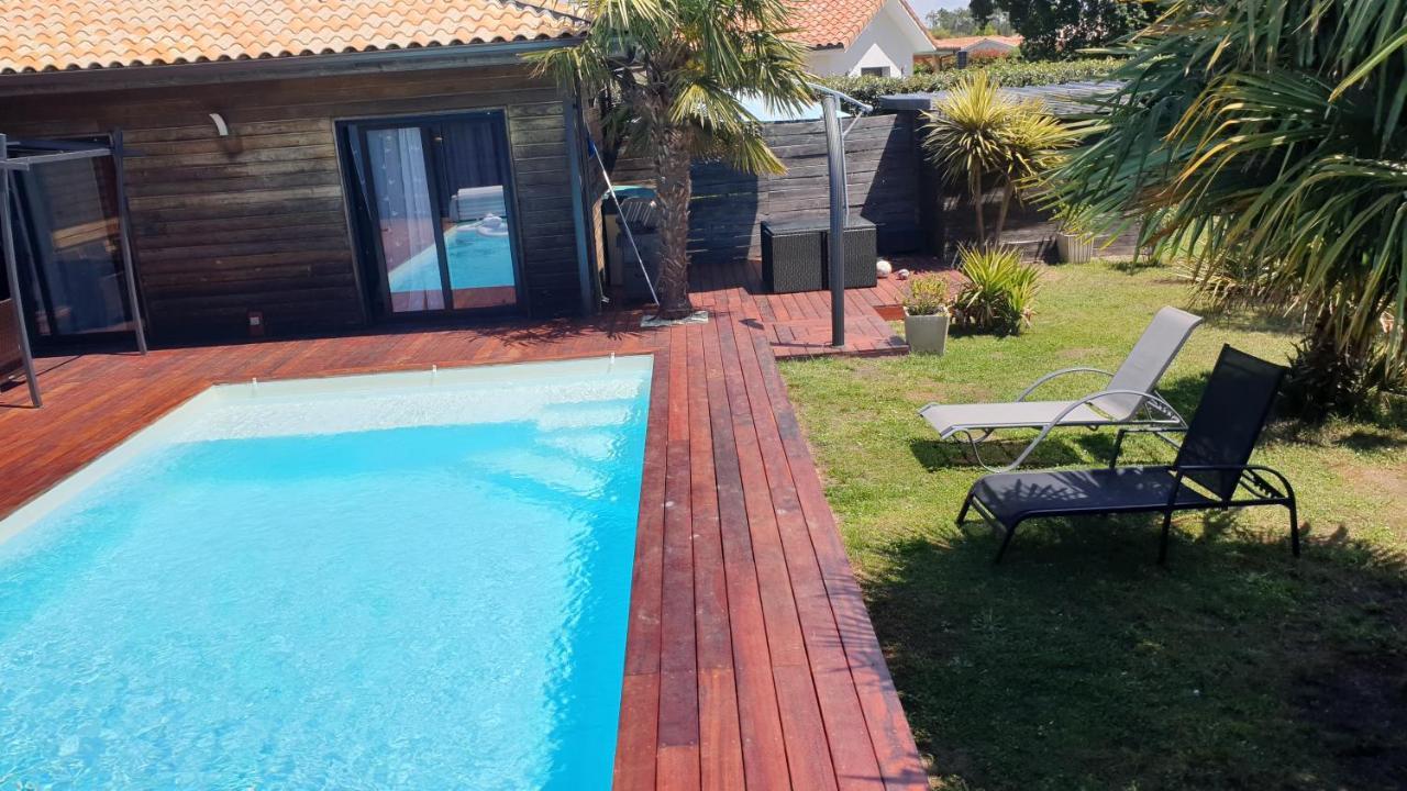 VILLA avec piscine chauffée Moliets-et-Maa Exterior foto